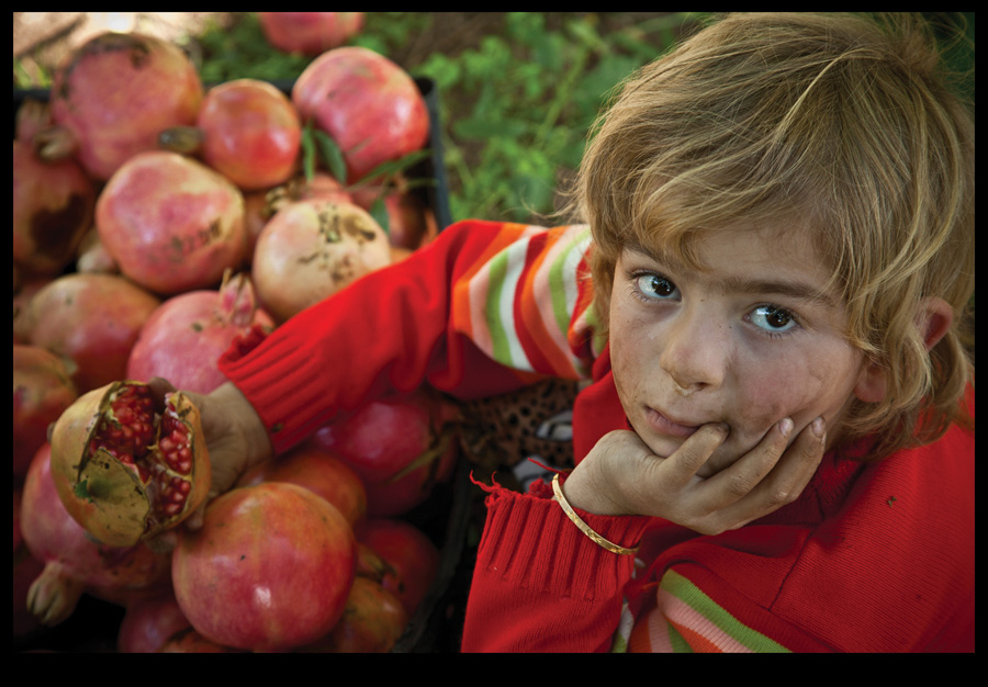 Pomegranate girl